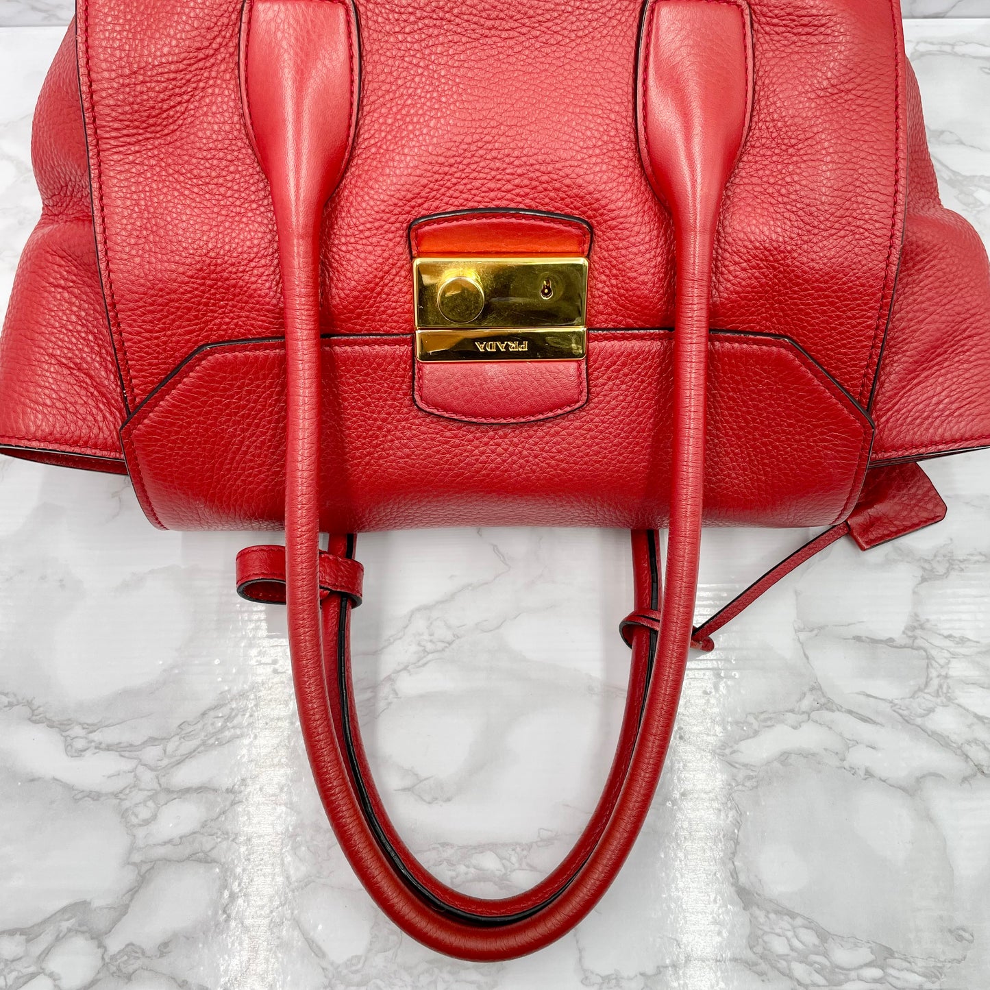 PRADA Leather Shoulder Bag