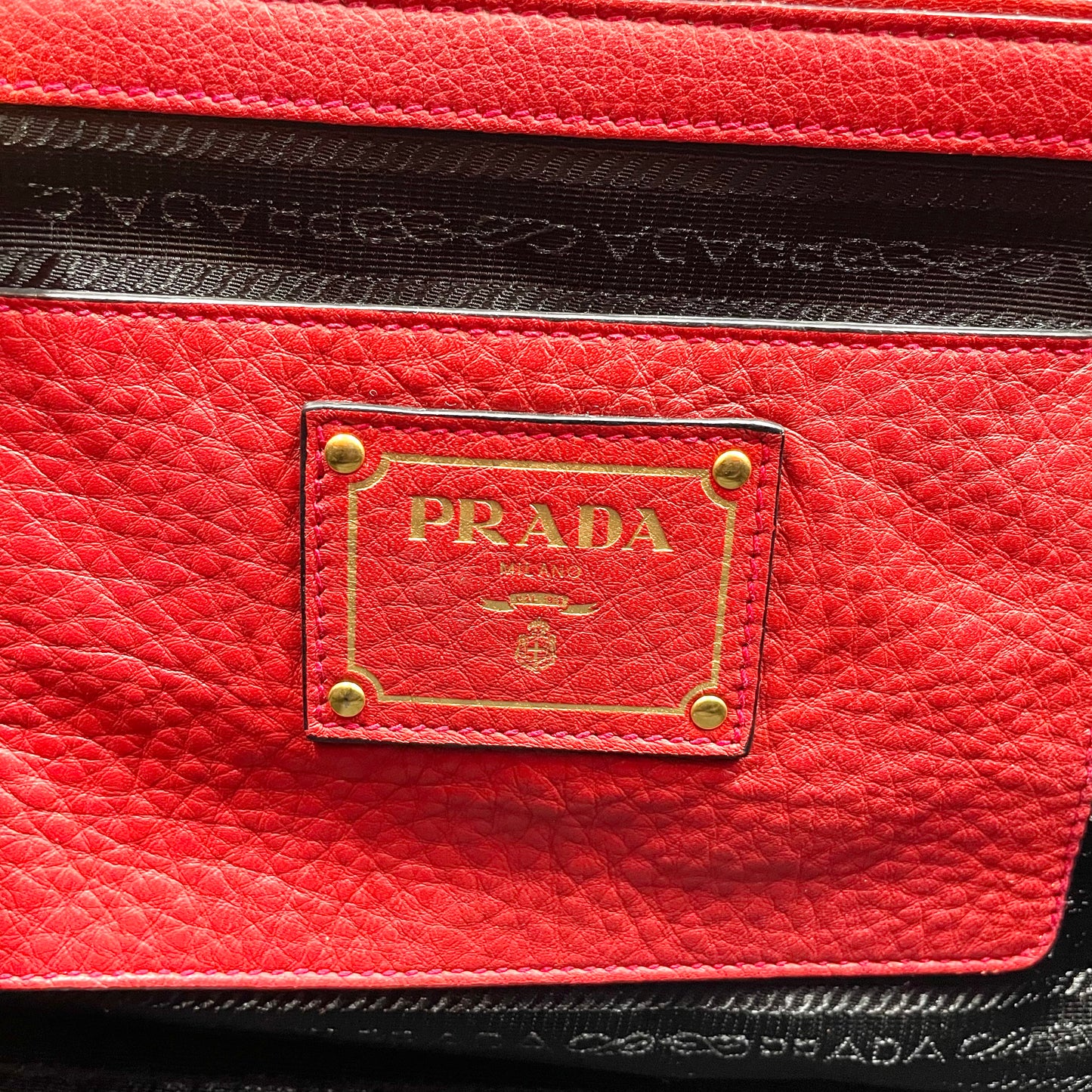 PRADA Leather Shoulder Bag