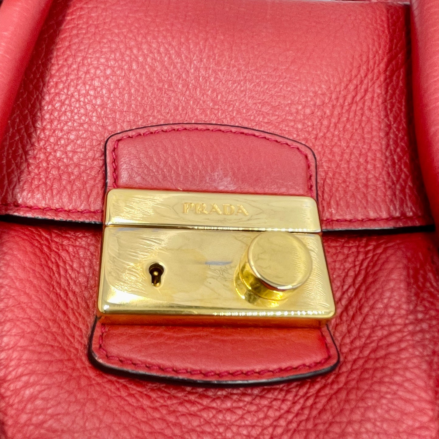 PRADA Leather Shoulder Bag