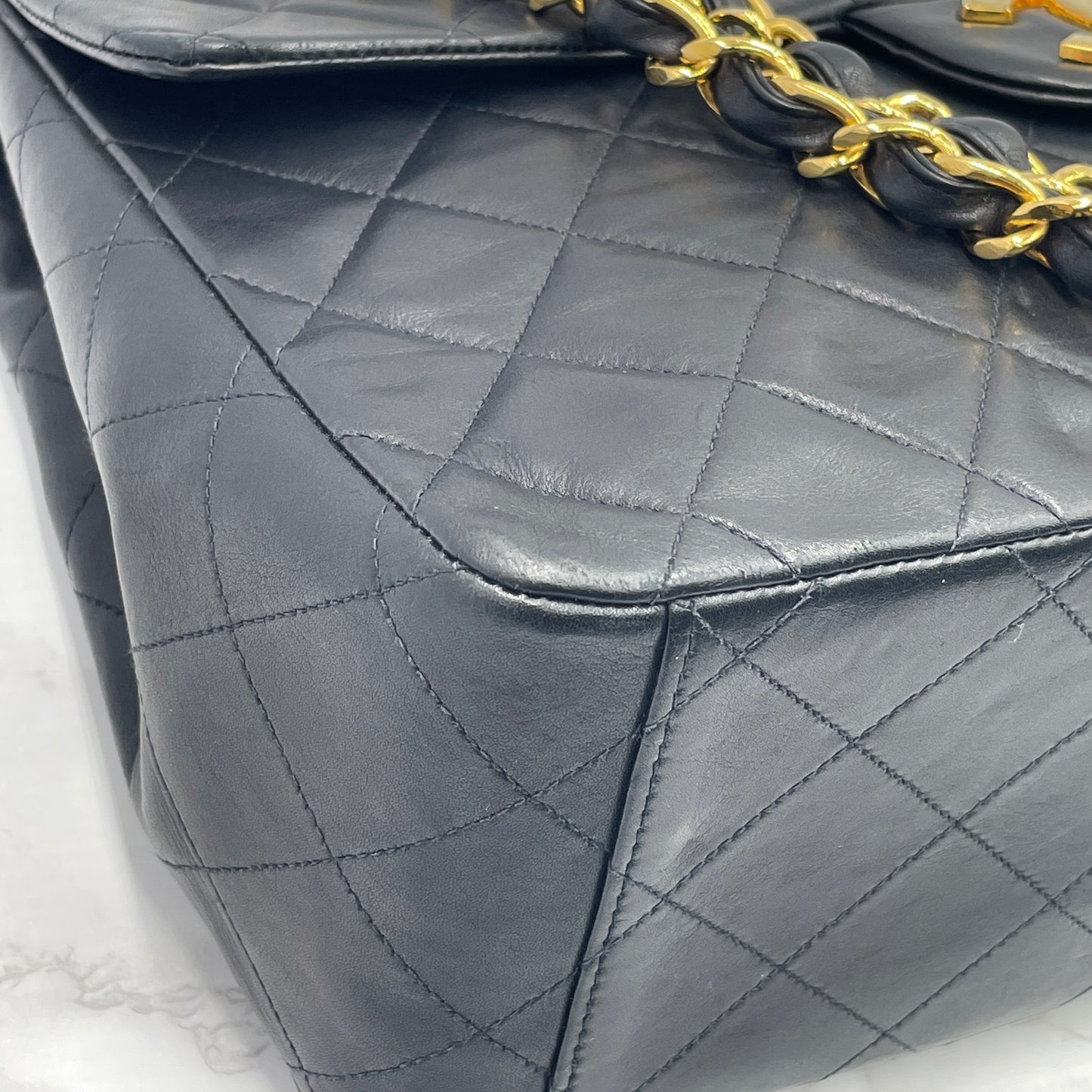 CHANEL lambskin Matrasse chain shoulder