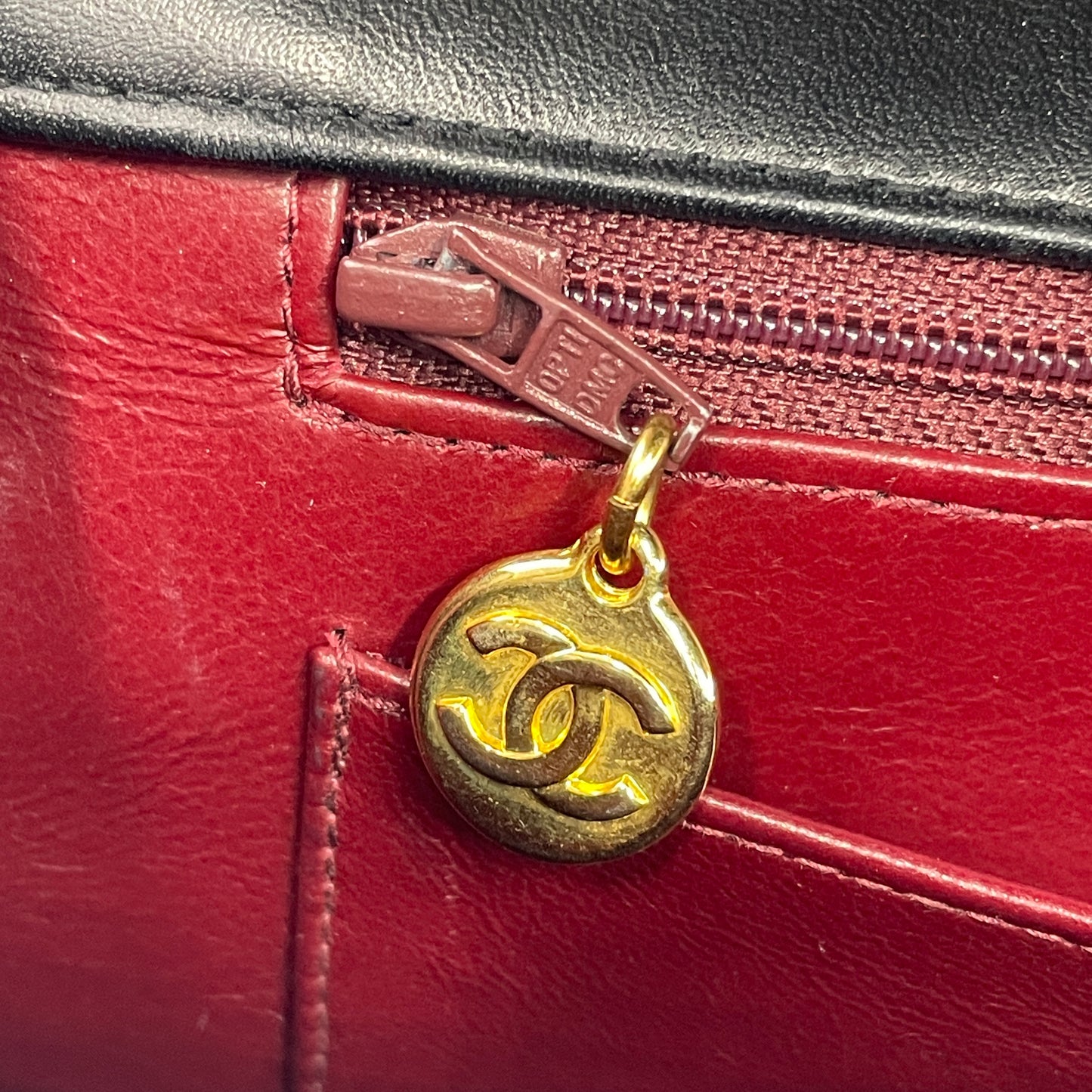 CHANEL lambskin Matrasse chain shoulder