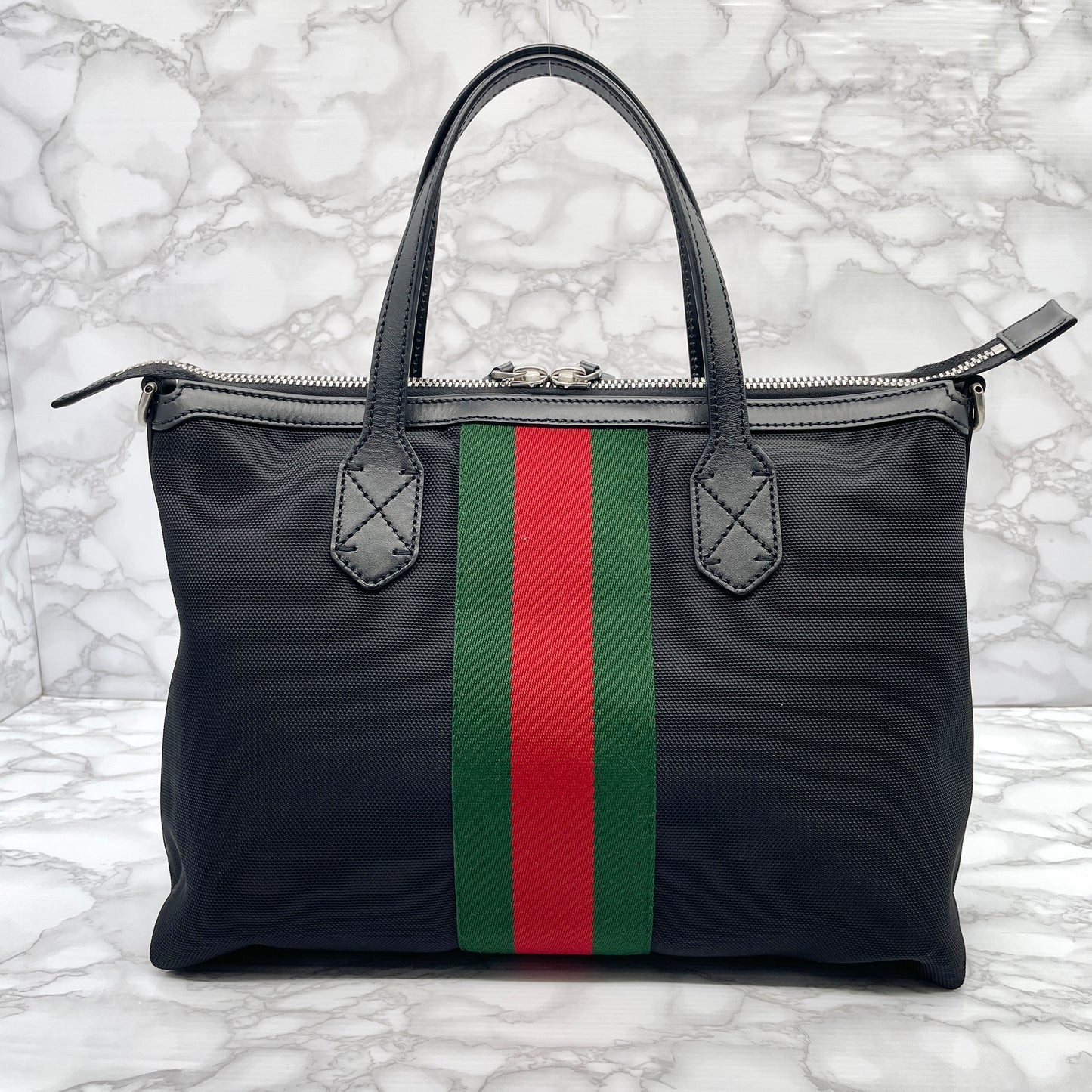 GUCCI Sherry Line 2way Tote Bag