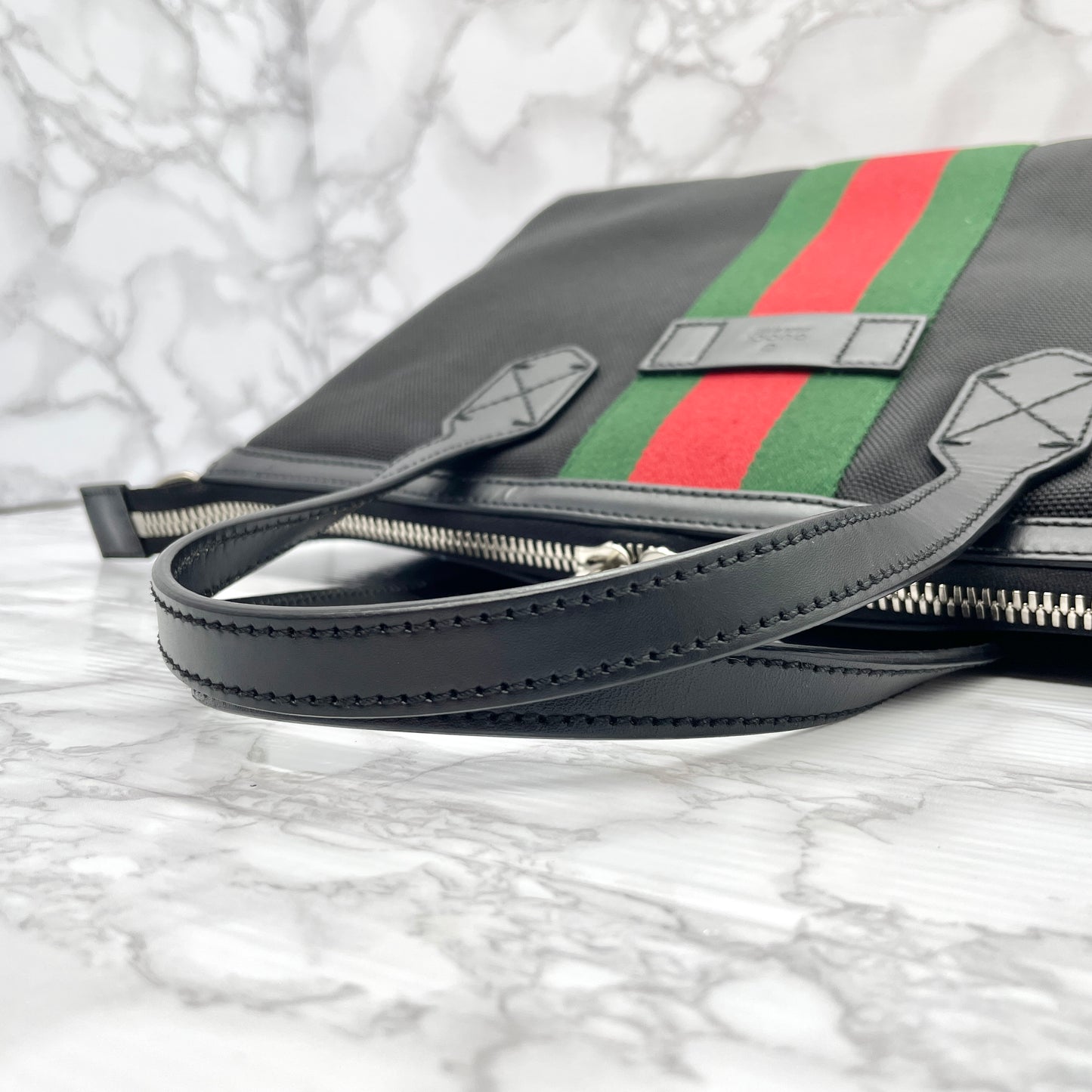 GUCCI Sherry Line 2way Tote Bag