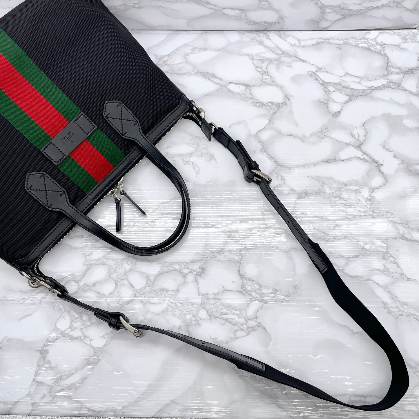 GUCCI Sherry Line 2way Tote Bag