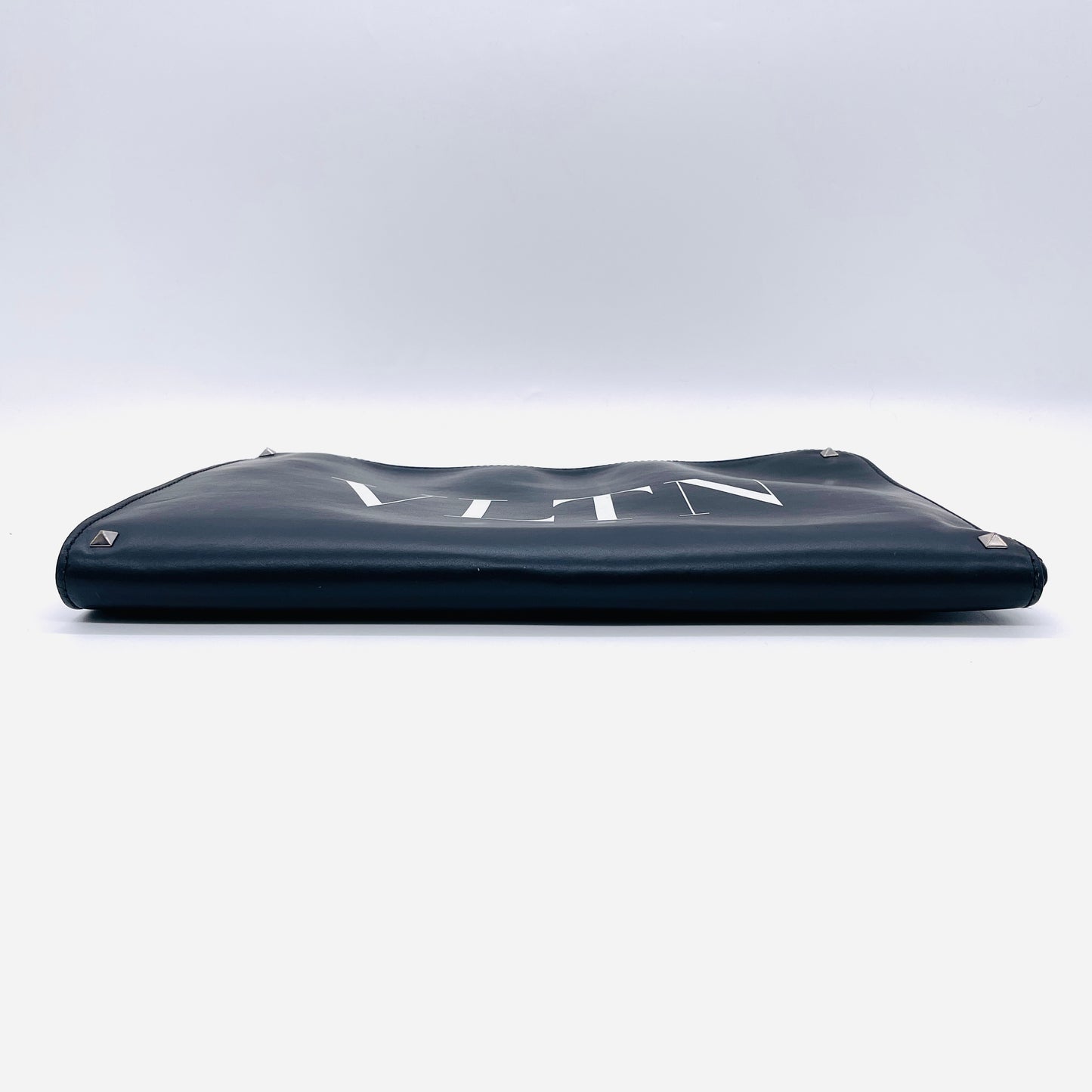 VALENTINO Leather VLTN Clutch Bag