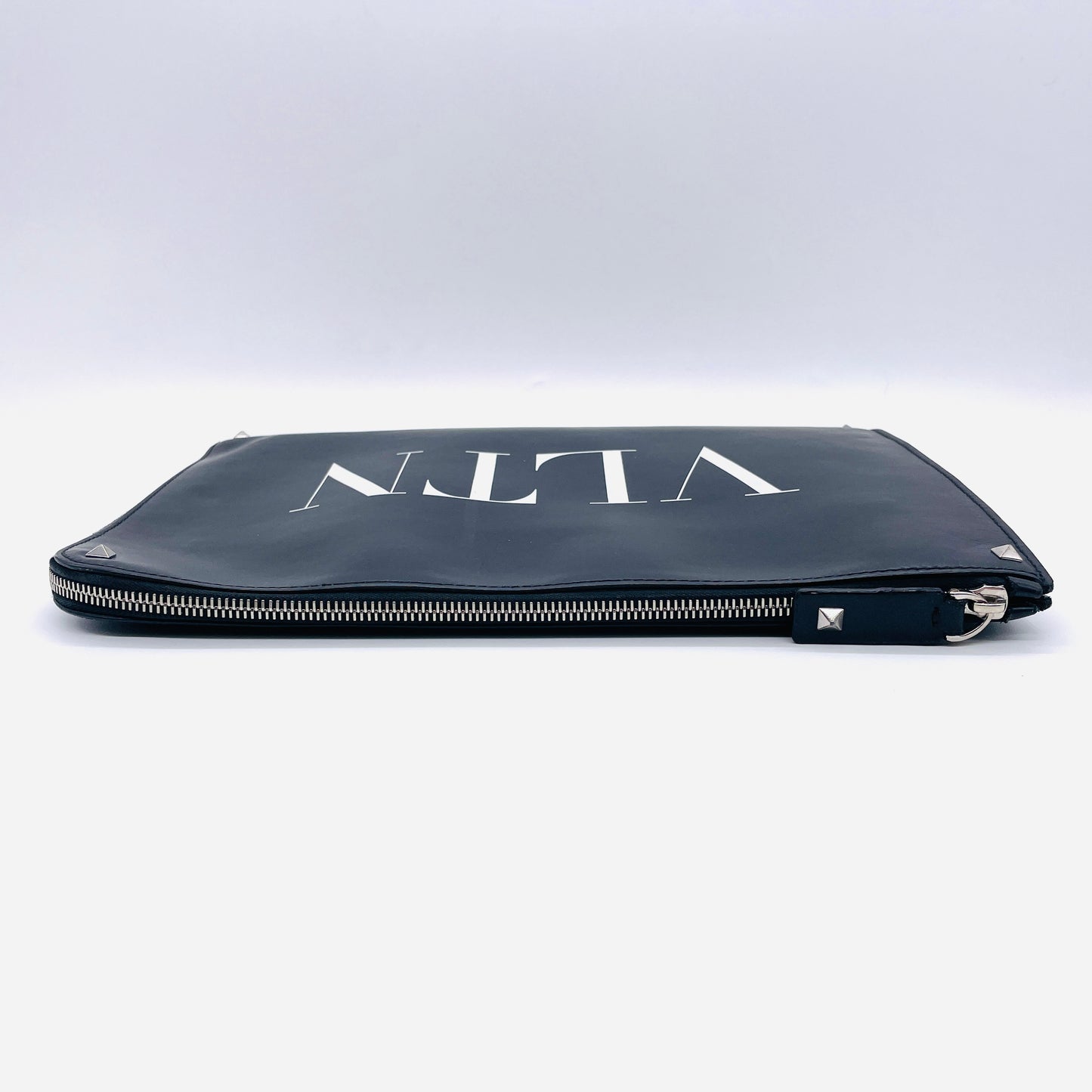 VALENTINO Leather VLTN Clutch Bag