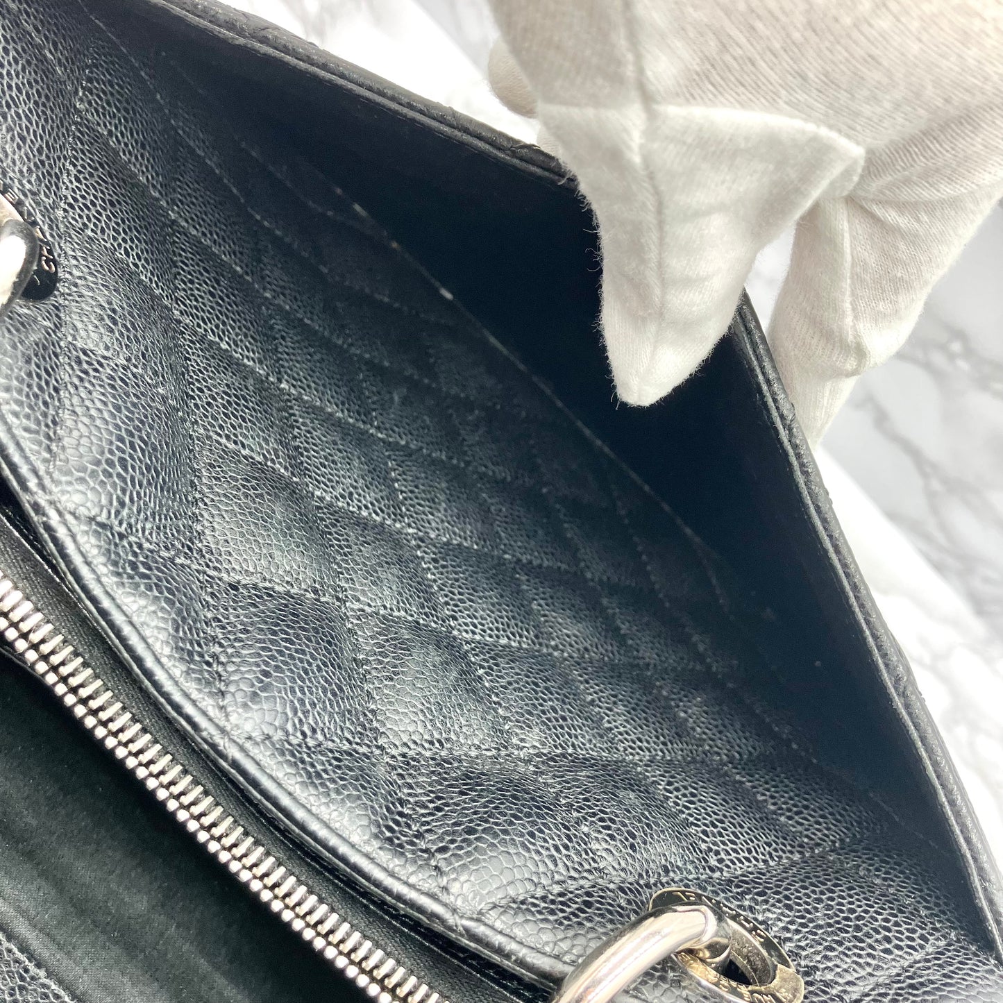 CHANEL caviar skin GST