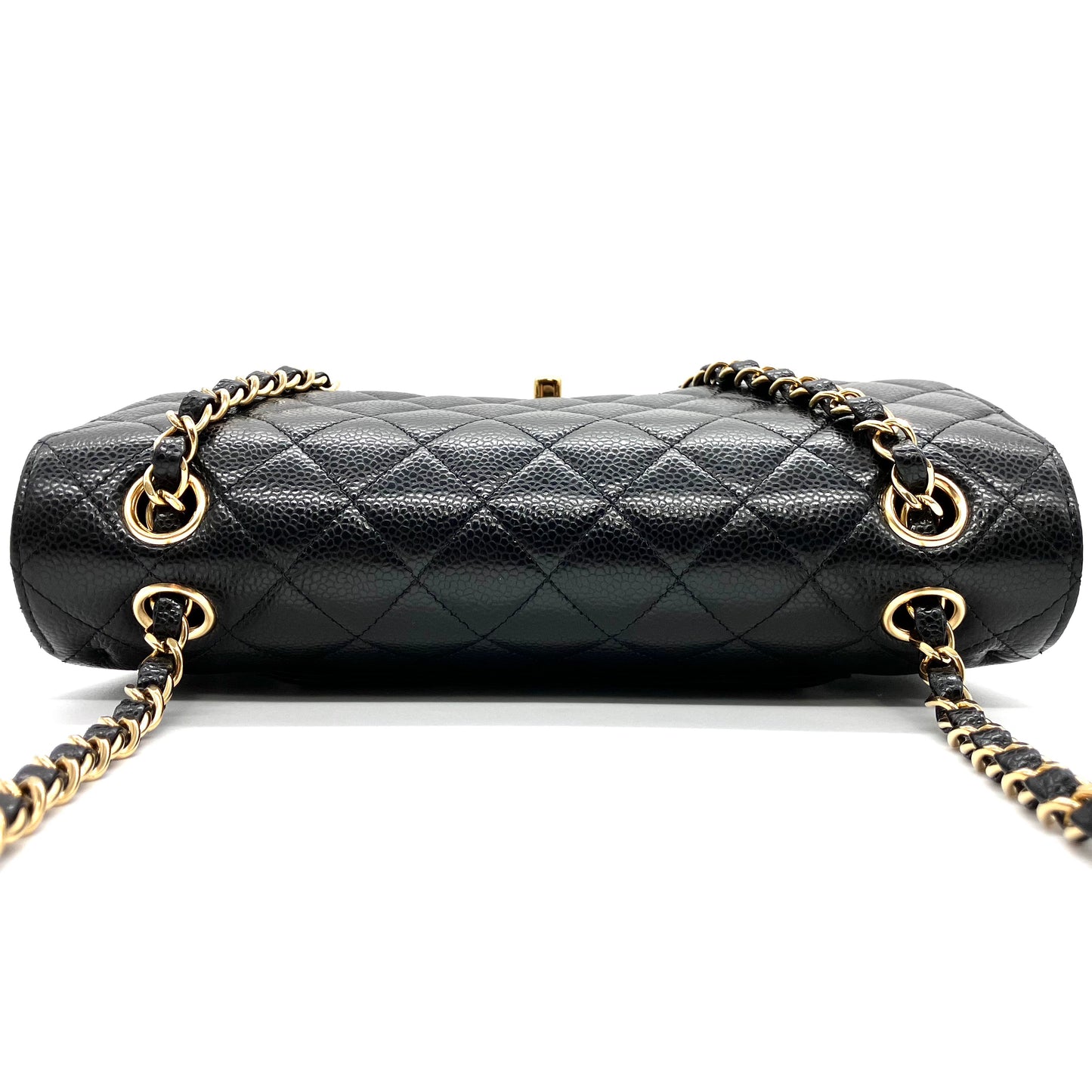 CHANEL Matelasse Caviar W Flap W Chain IC plate