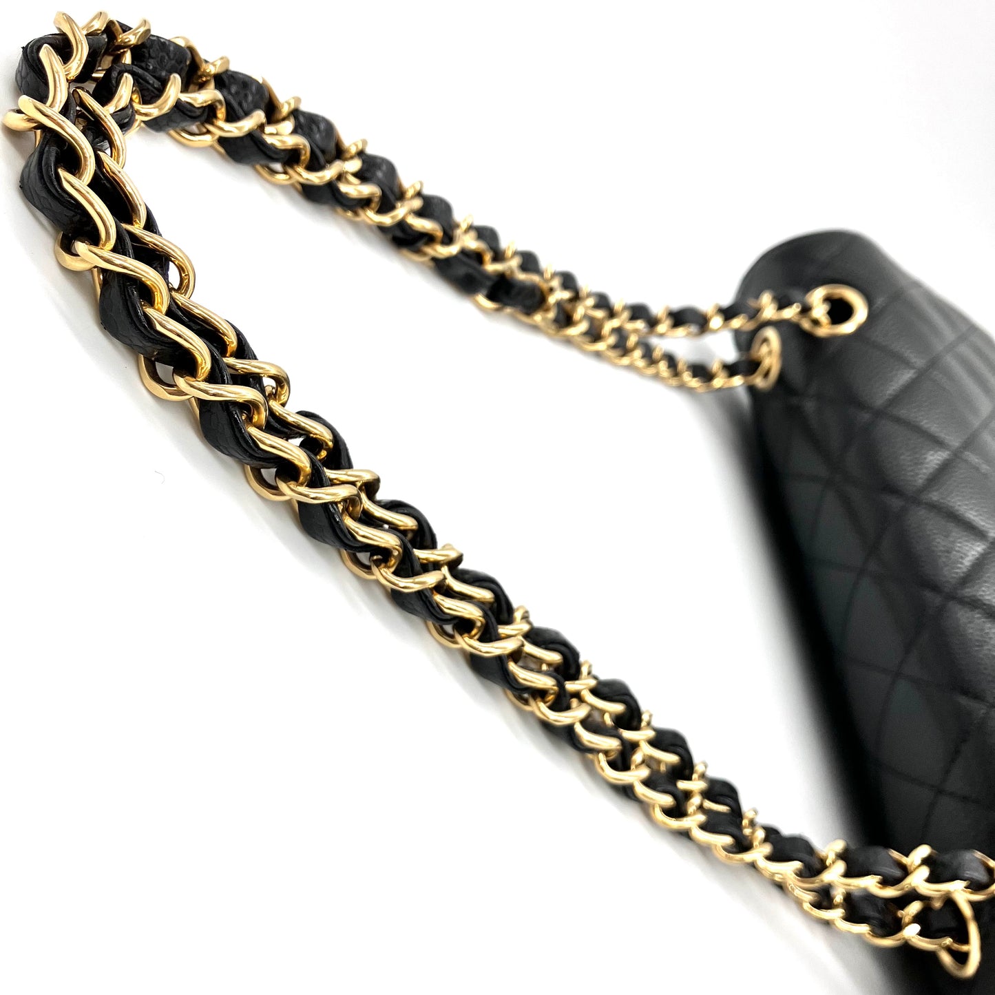 CHANEL Matelasse Caviar W Flap W Chain IC plate