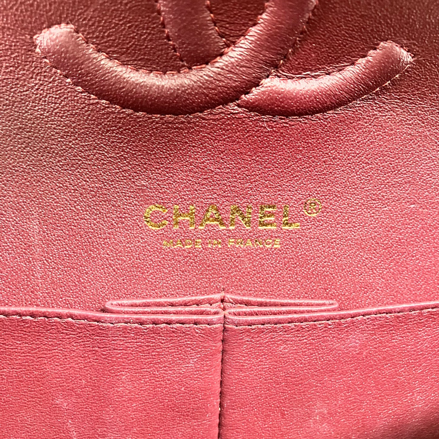 CHANEL Matelasse Caviar W Flap W Chain IC plate