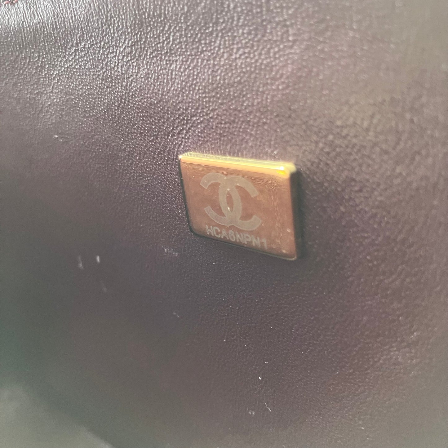 CHANEL Matelasse Caviar W Flap W Chain IC plate