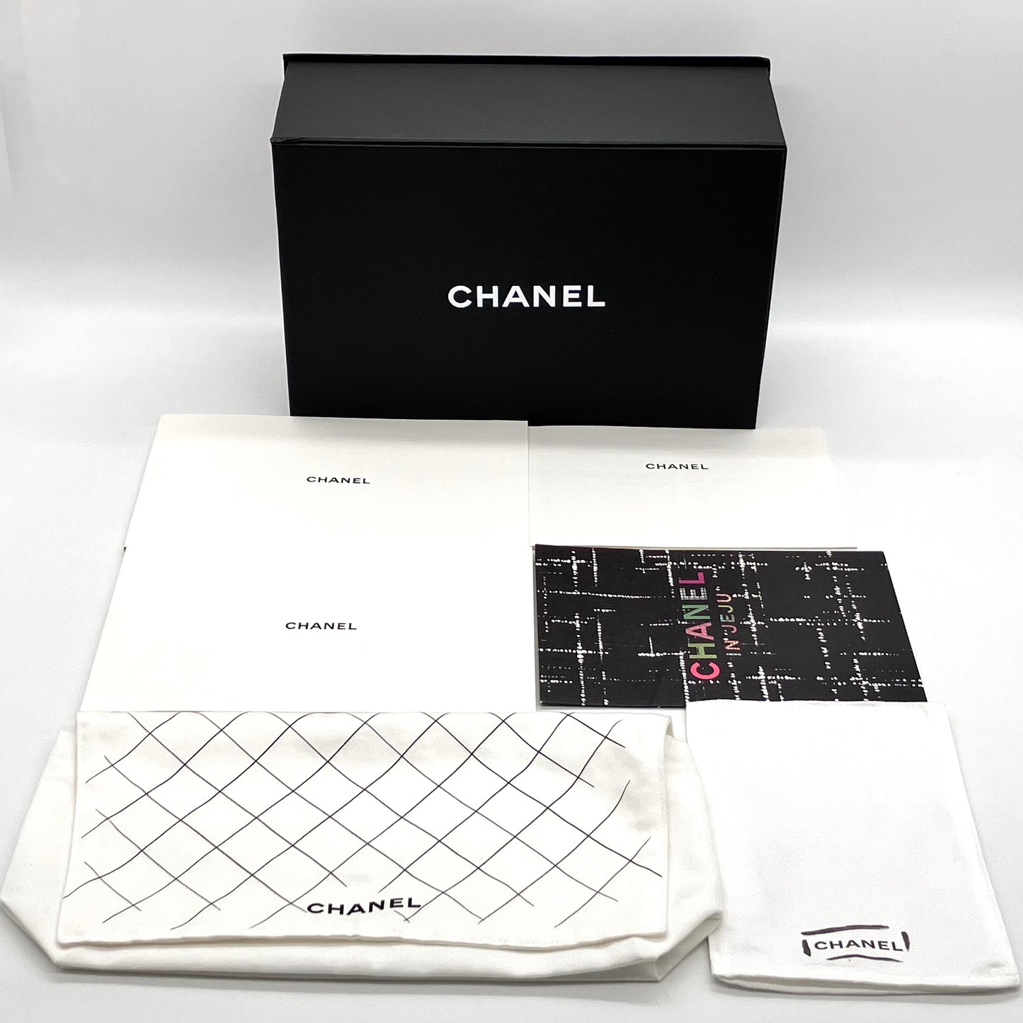 CHANEL Matelasse Caviar W Flap W Chain IC plate