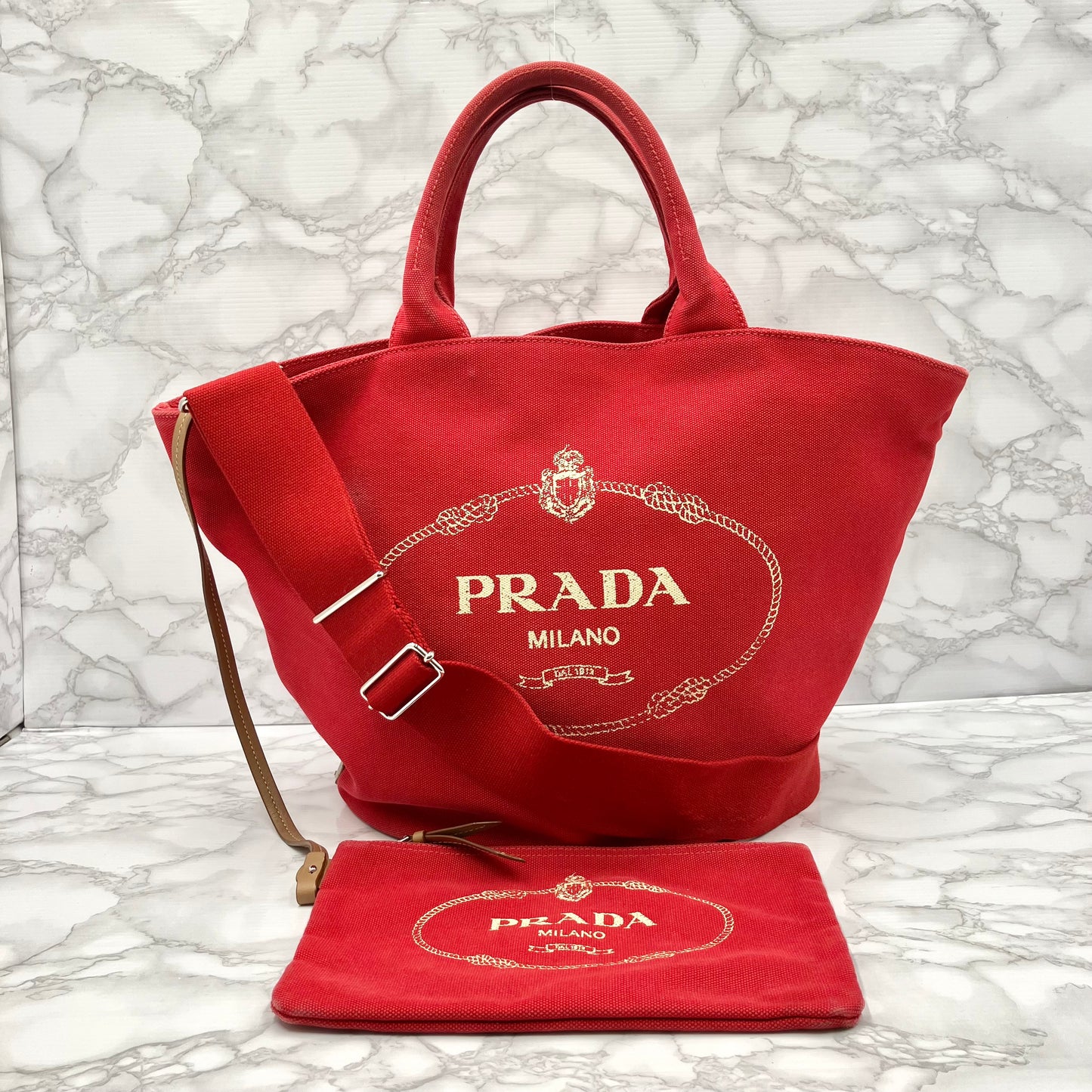 PRADA 2way Kanapa Bucket Bag