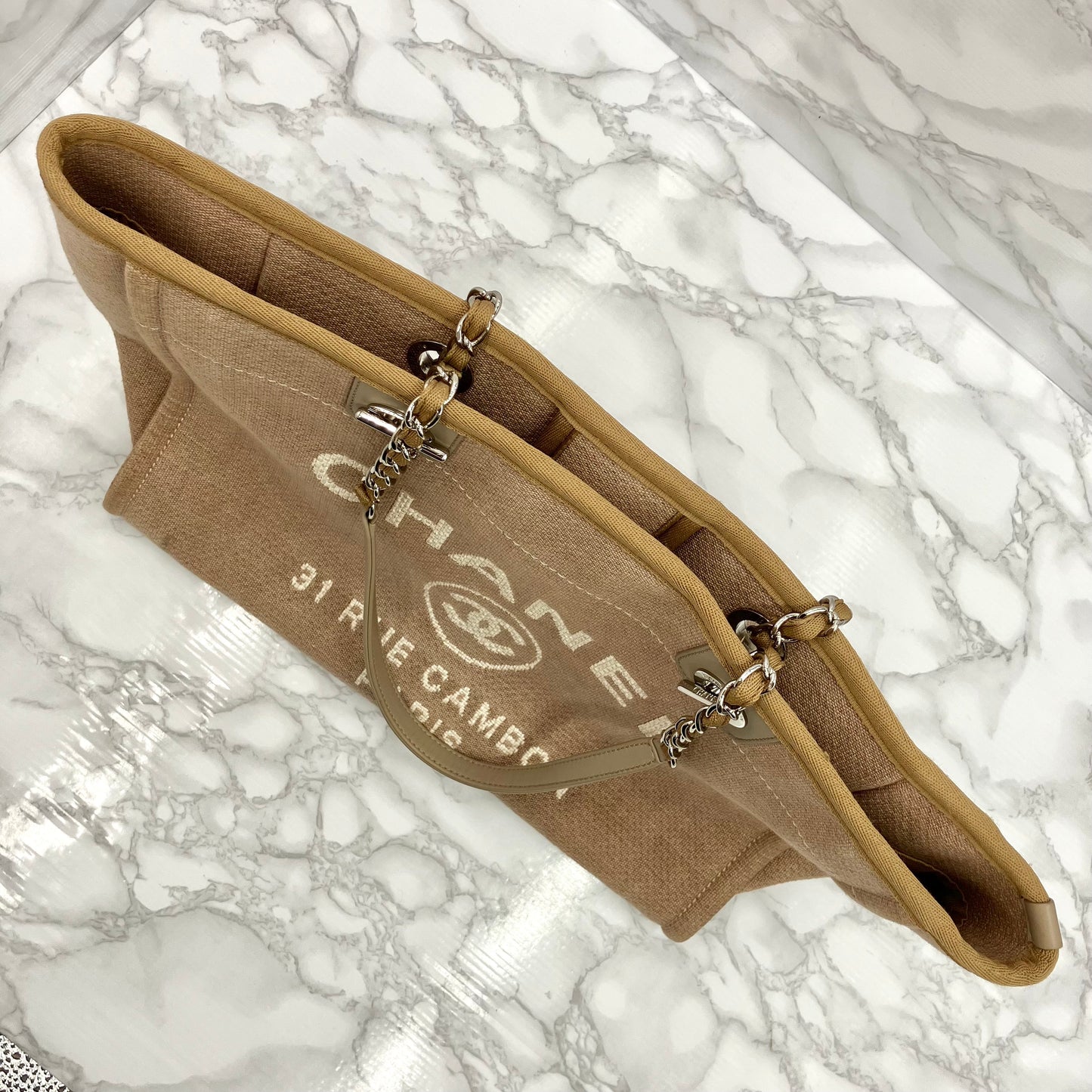 CHANEL Deauville Tote Bag