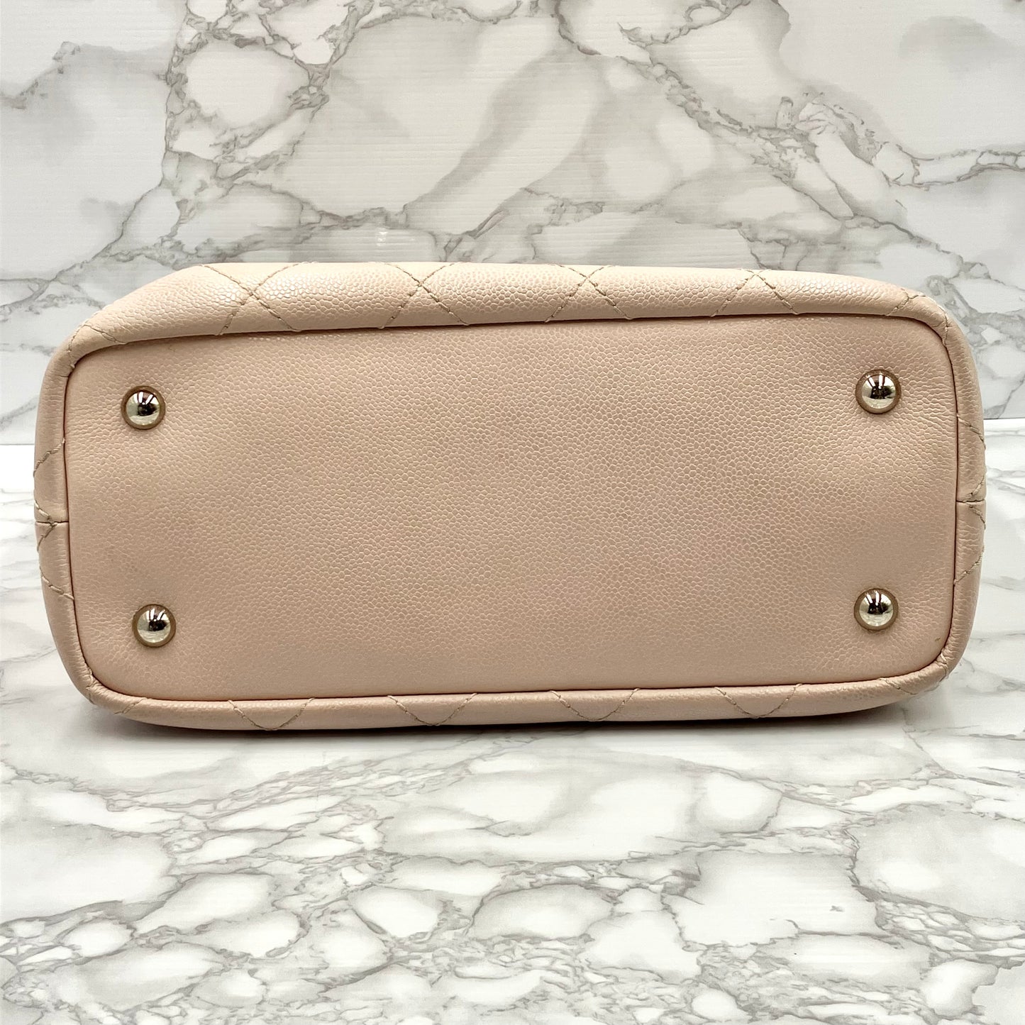 CHANEL Bicolore tote bag caviar skin