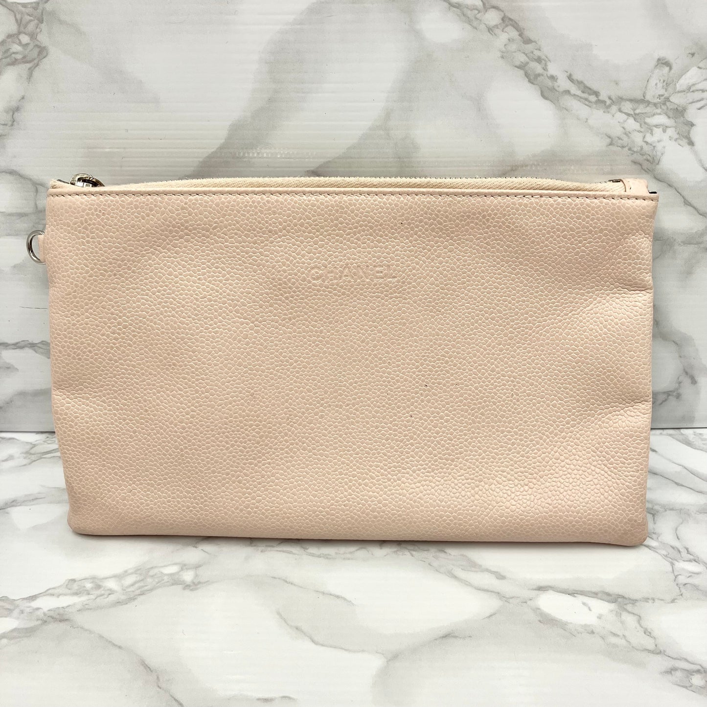 CHANEL Bicolore tote bag caviar skin