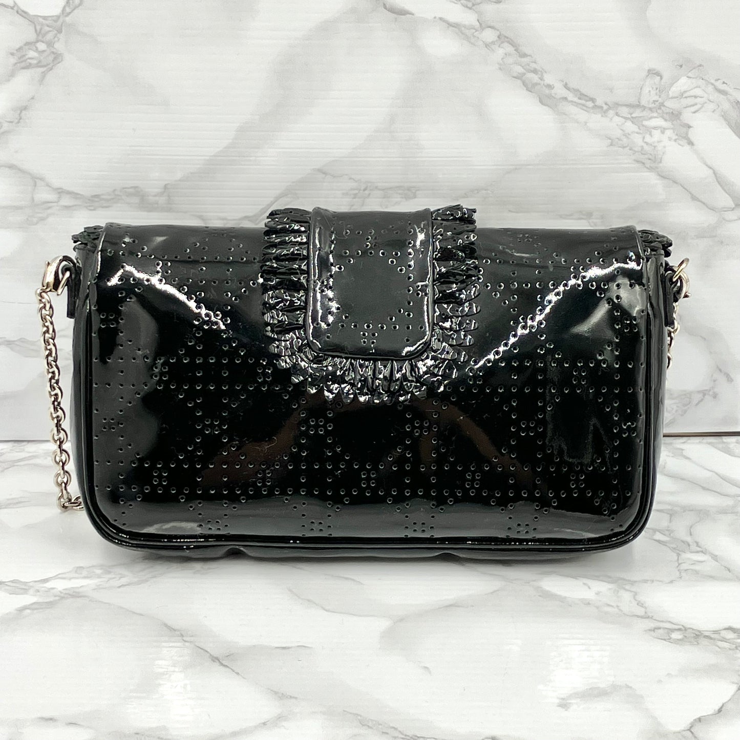 Christian Dior Patent Chain Shoulder Bag