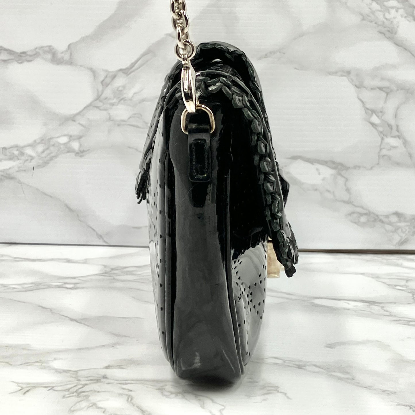 Christian Dior Patent Chain Shoulder Bag