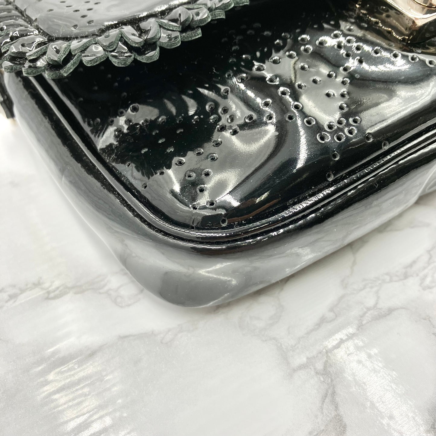 Christian Dior Patent Chain Shoulder Bag