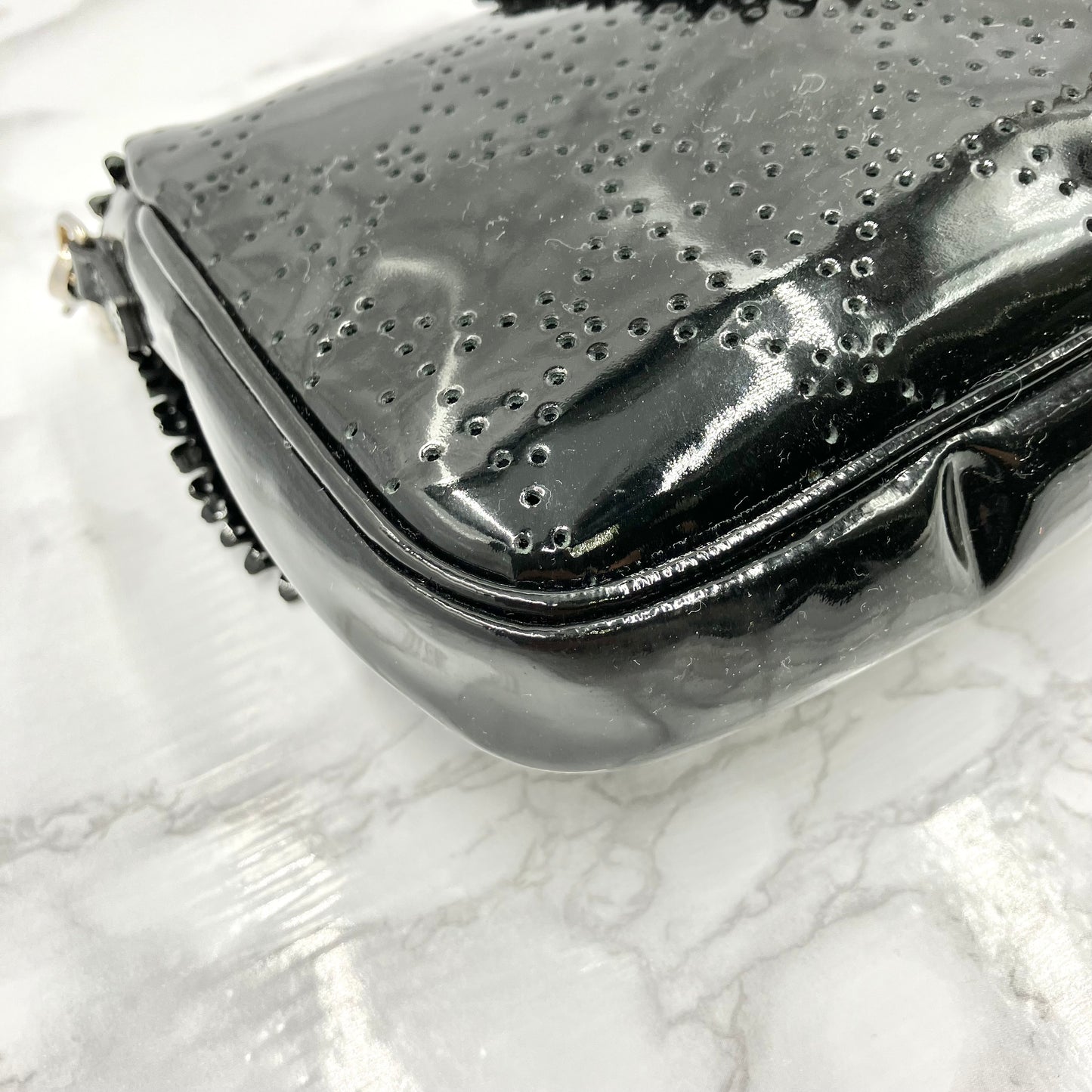 Christian Dior Patent Chain Shoulder Bag