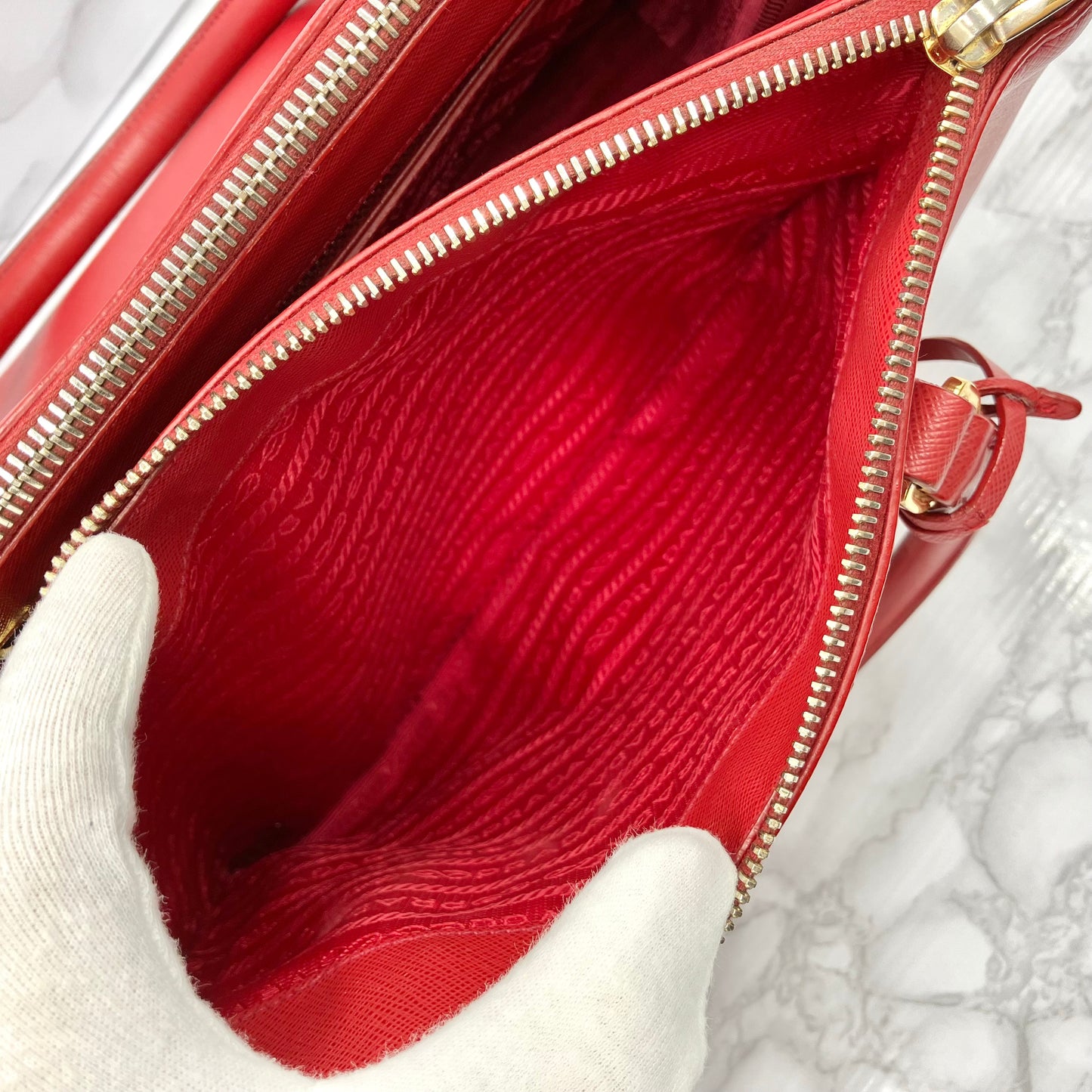 PRADA 2way Saffiano Shoulder Bag