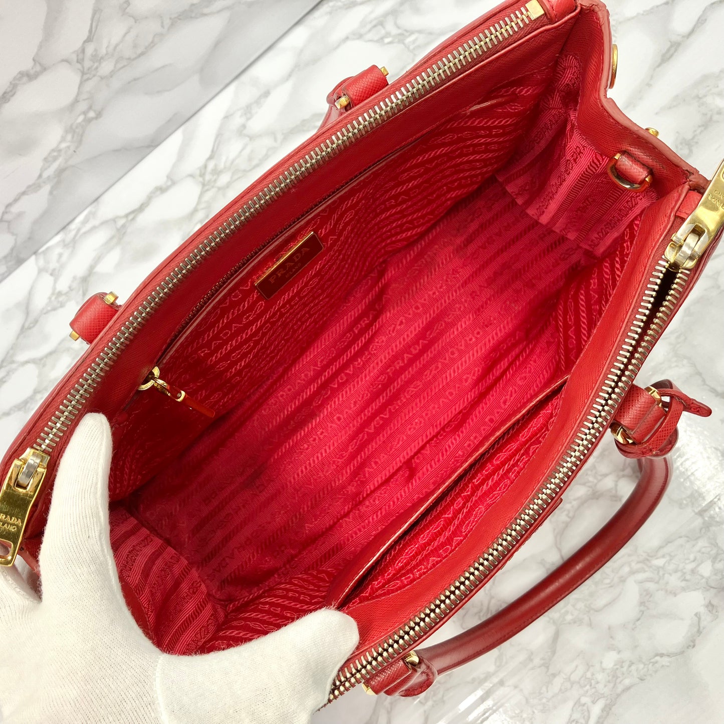 PRADA 2way Saffiano Shoulder Bag
