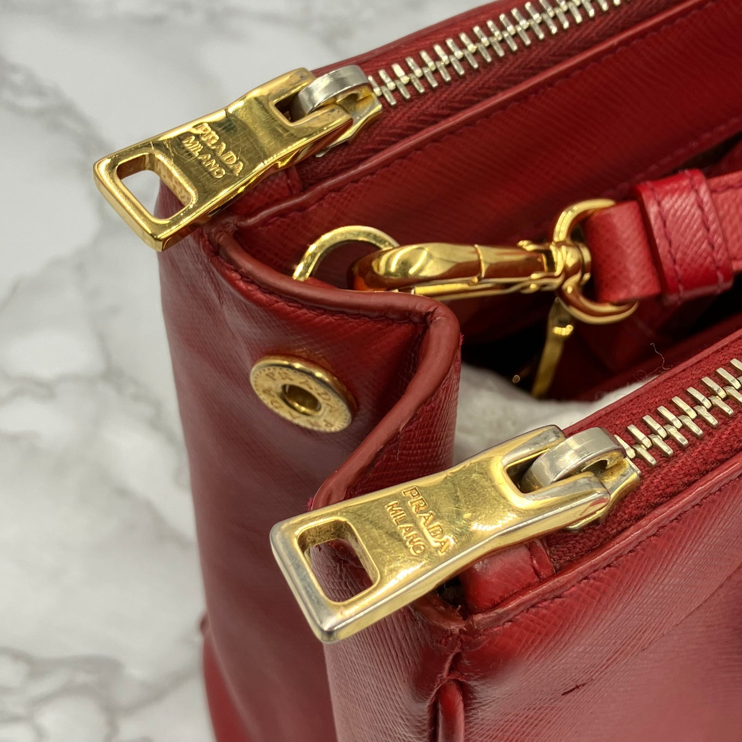 PRADA 2way Saffiano Shoulder Bag