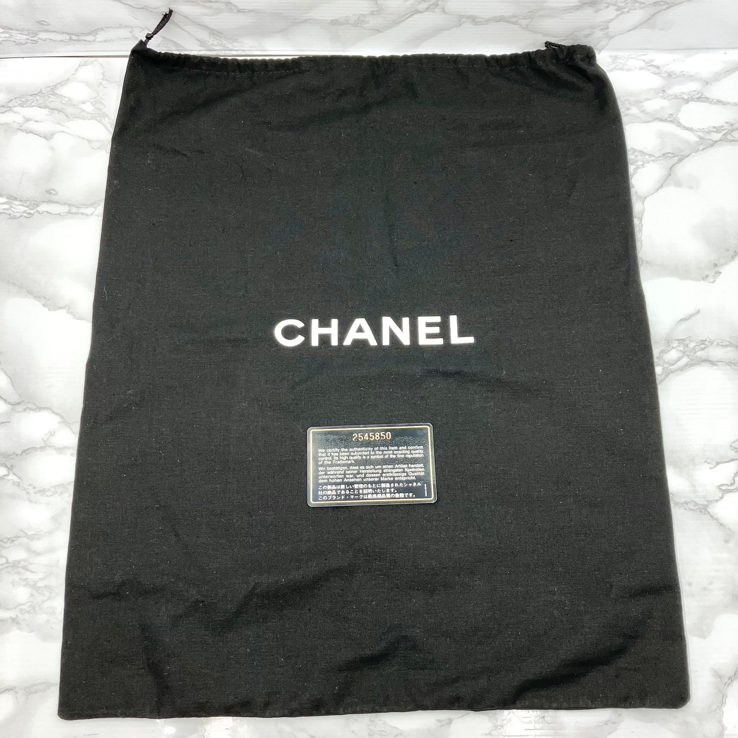 CHANEL chain tote caviar