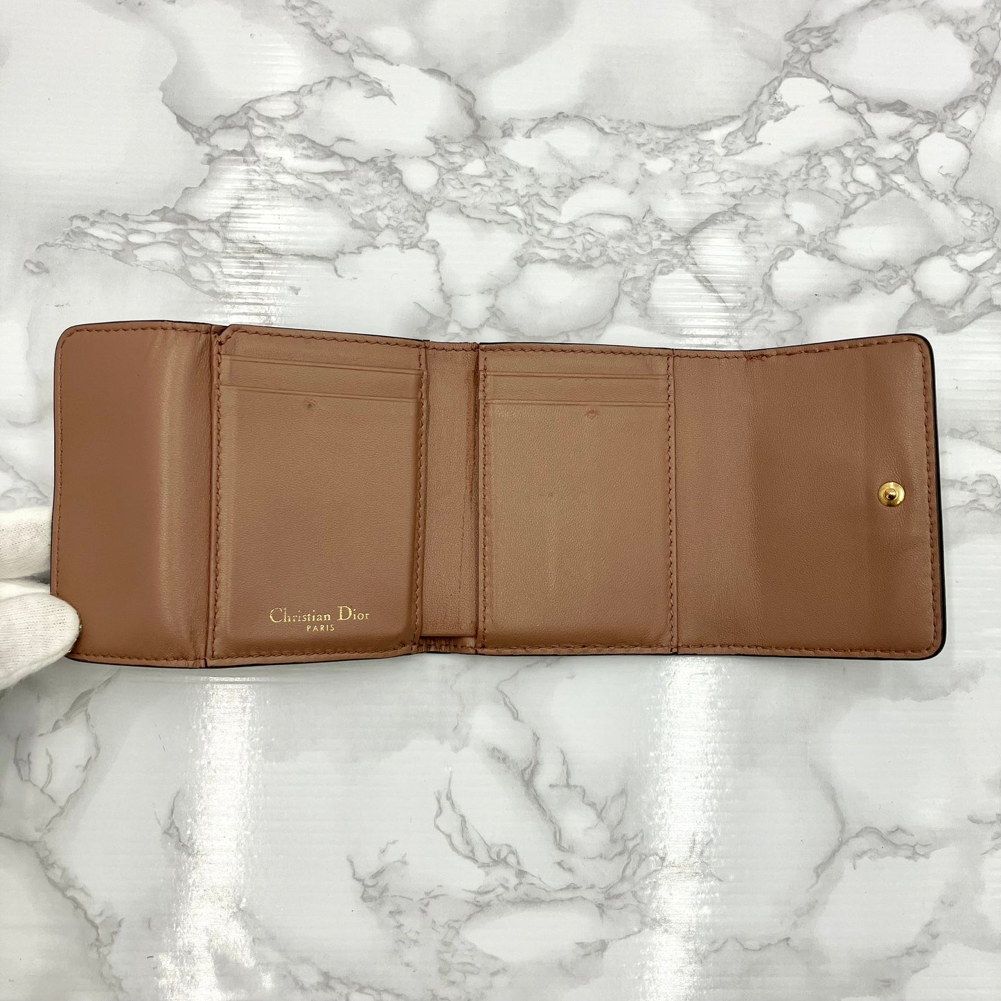 Christian Dior compact wallet