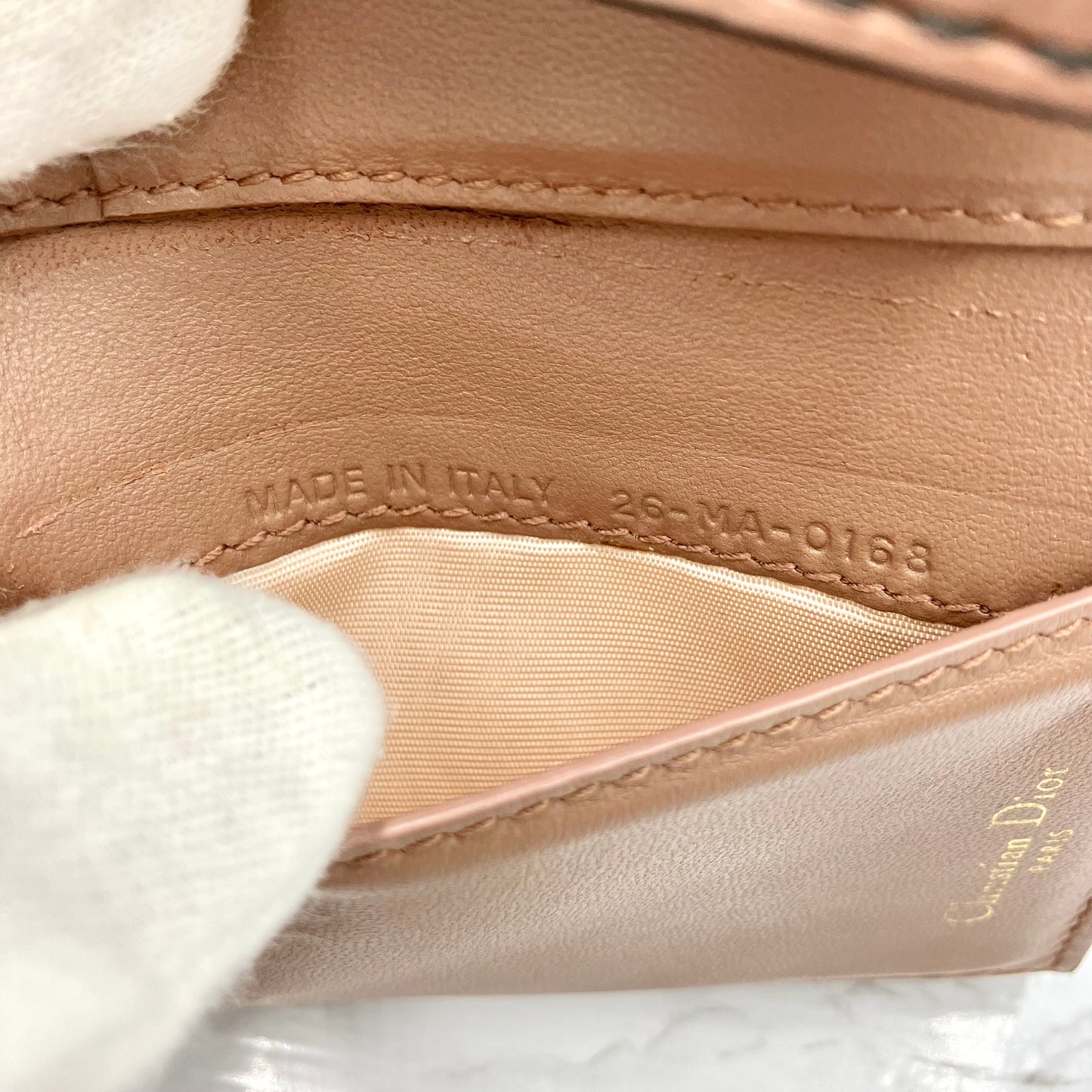 Christian Dior compact wallet