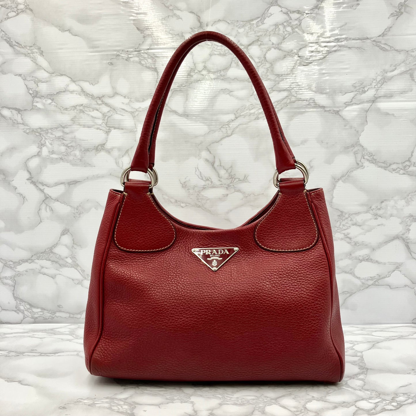 PRADA Leather One Shoulder