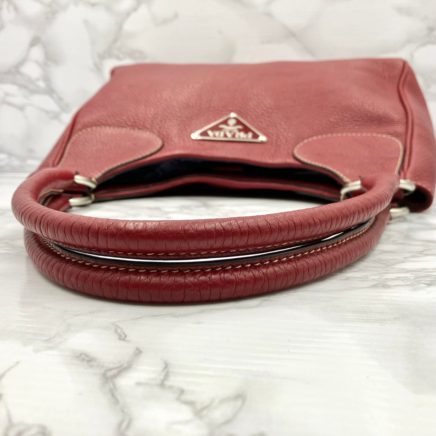 PRADA Leather One Shoulder