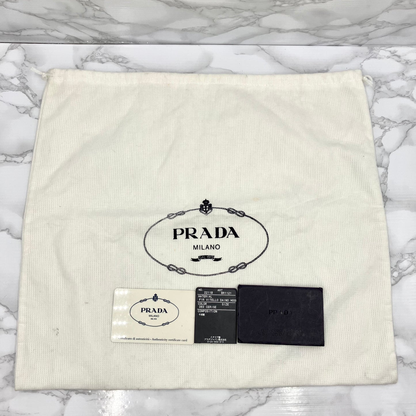 PRADA Leather One Shoulder