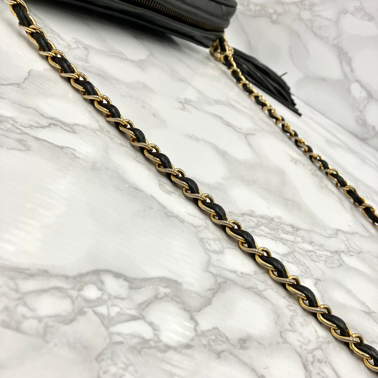 CHANEL Lamb skin chain shoulder bag