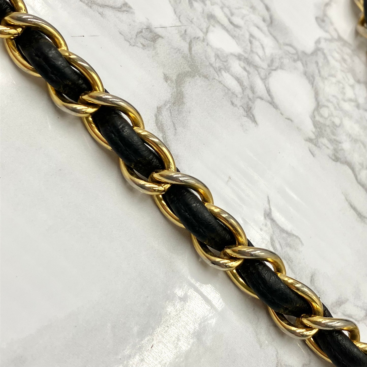 CHANEL Lamb skin chain shoulder bag