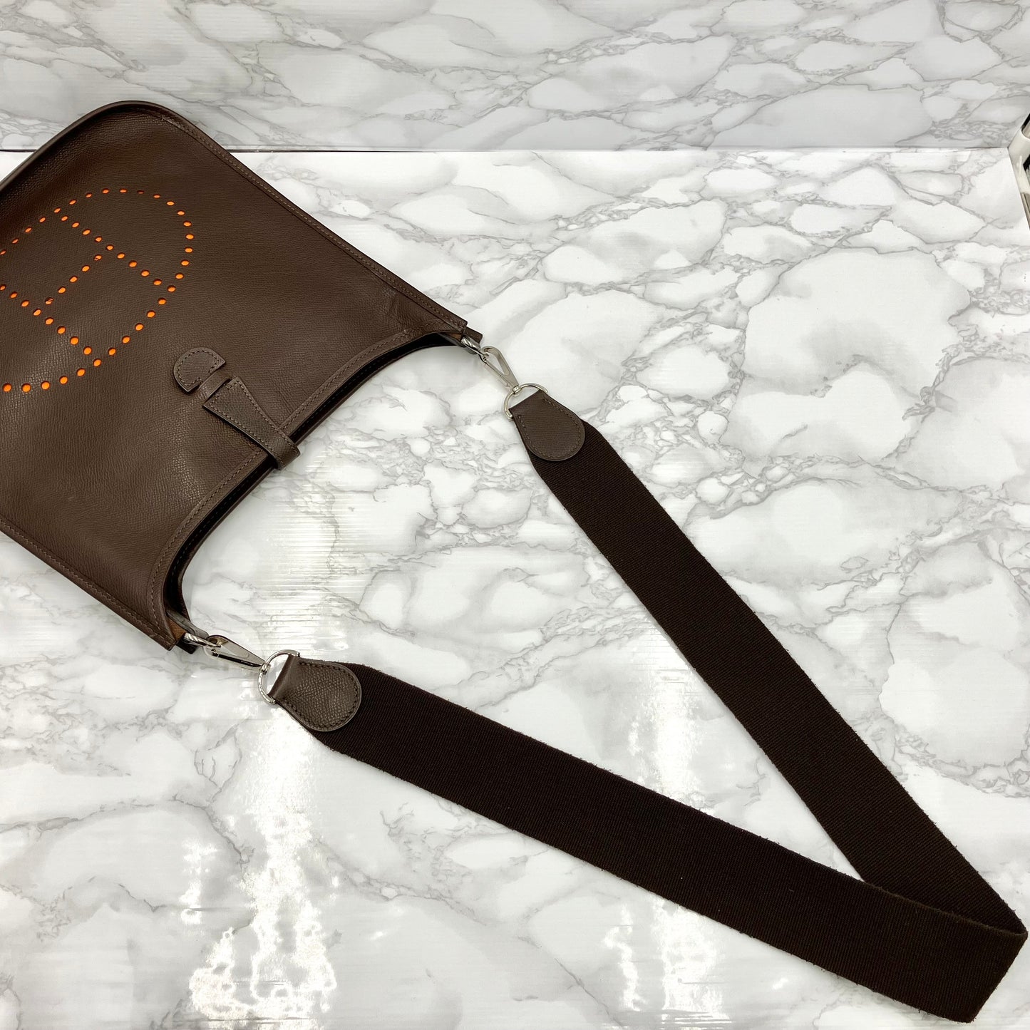 HERMES Evelyne 1PM H togo Havane