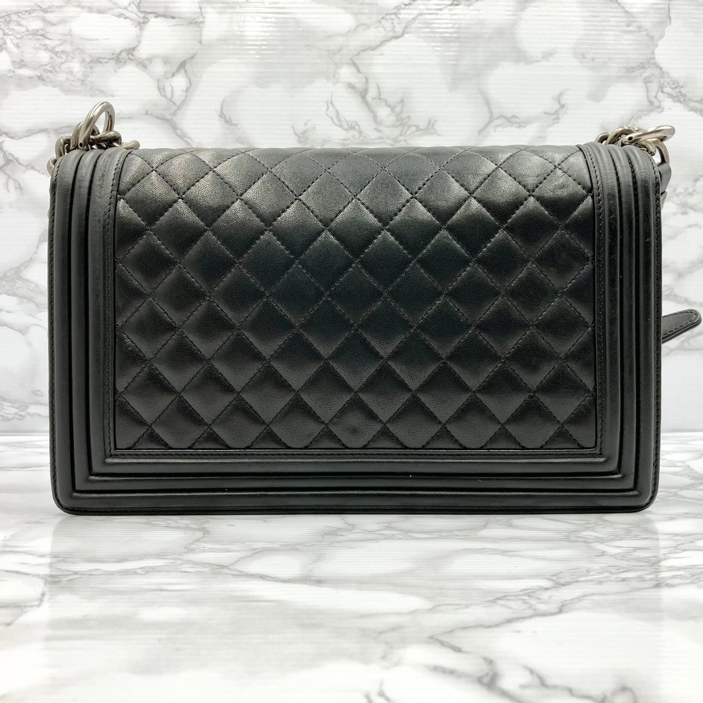 CHANEL BOYCHANEL lambskin Matrasse chain shoulder
