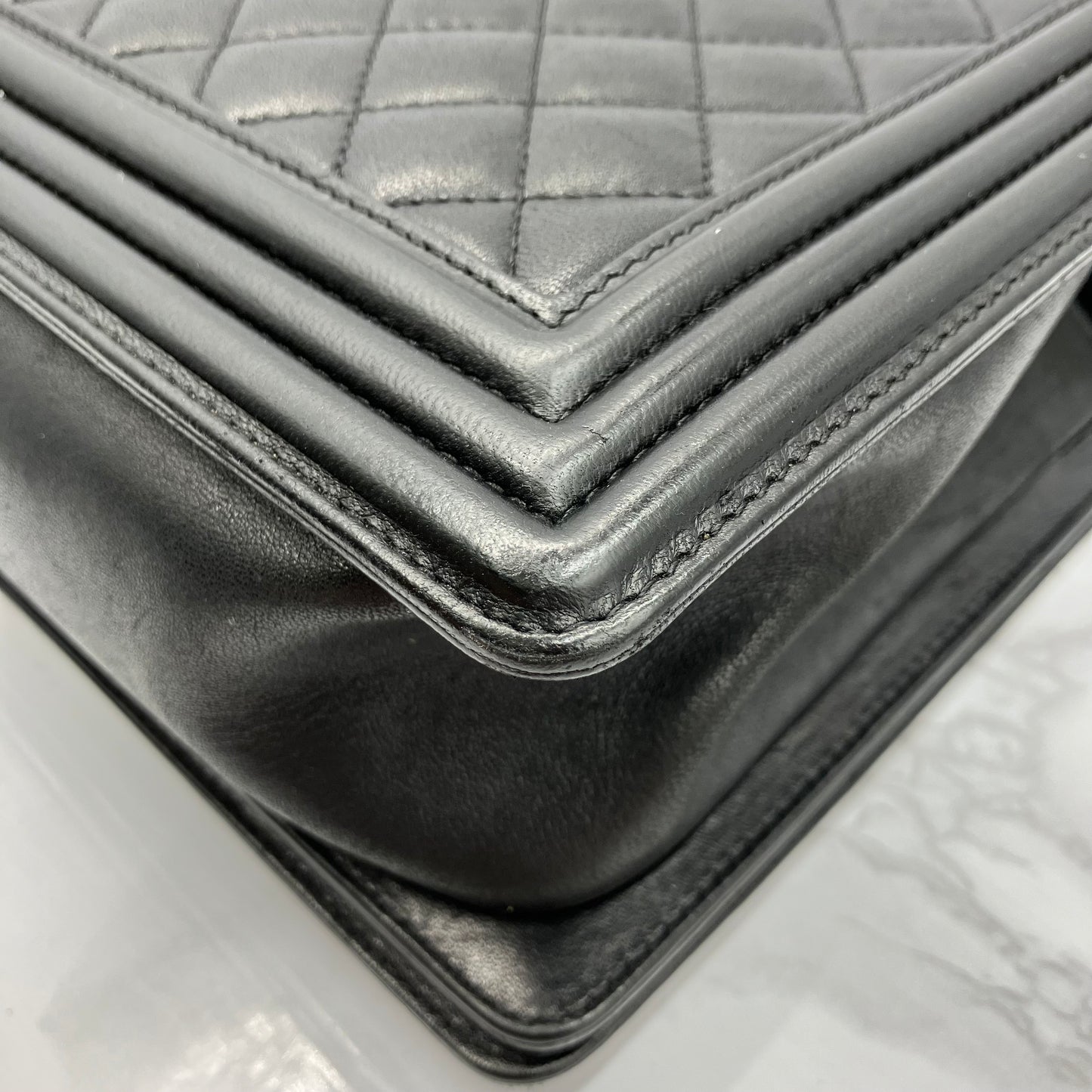 CHANEL BOYCHANEL lambskin Matrasse chain shoulder