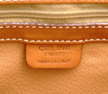 CELINE Macadam Tote Vintage Shoulder Bag Brown