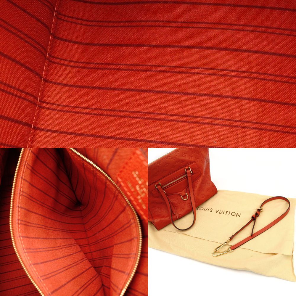 LOUIS VUITTON Bastille MM Monogram Implant Orange M50048 2-Way Shoulder Leather Tote 7-7-657