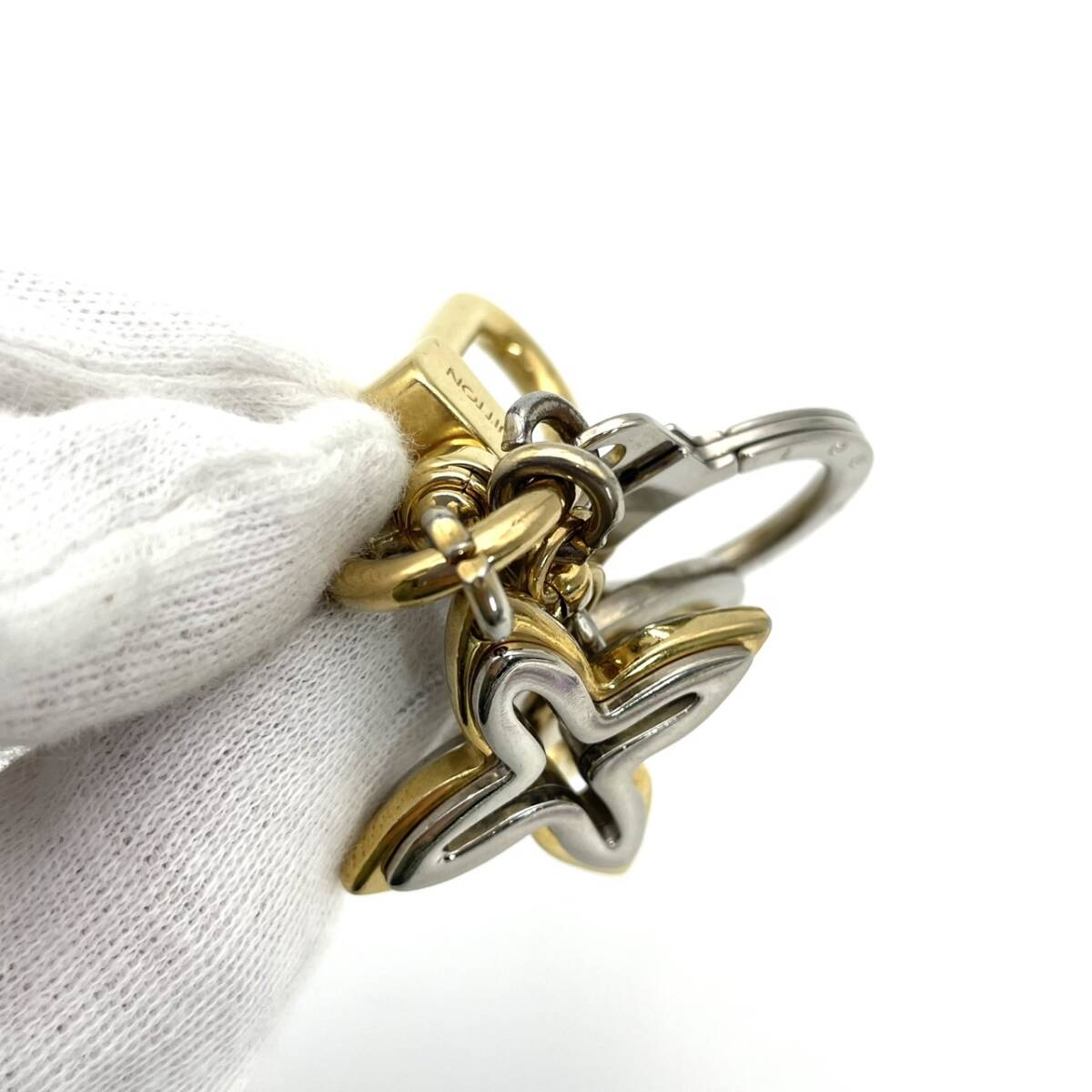 LOUIS VUITTON Gold Silver Hardware Key Holder