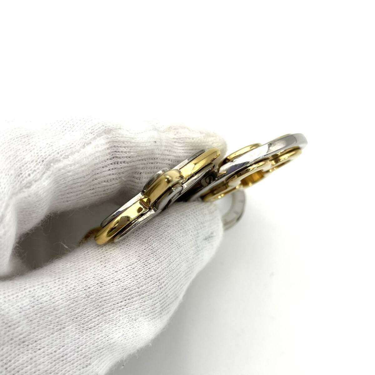 LOUIS VUITTON Gold Silver Hardware Key Holder