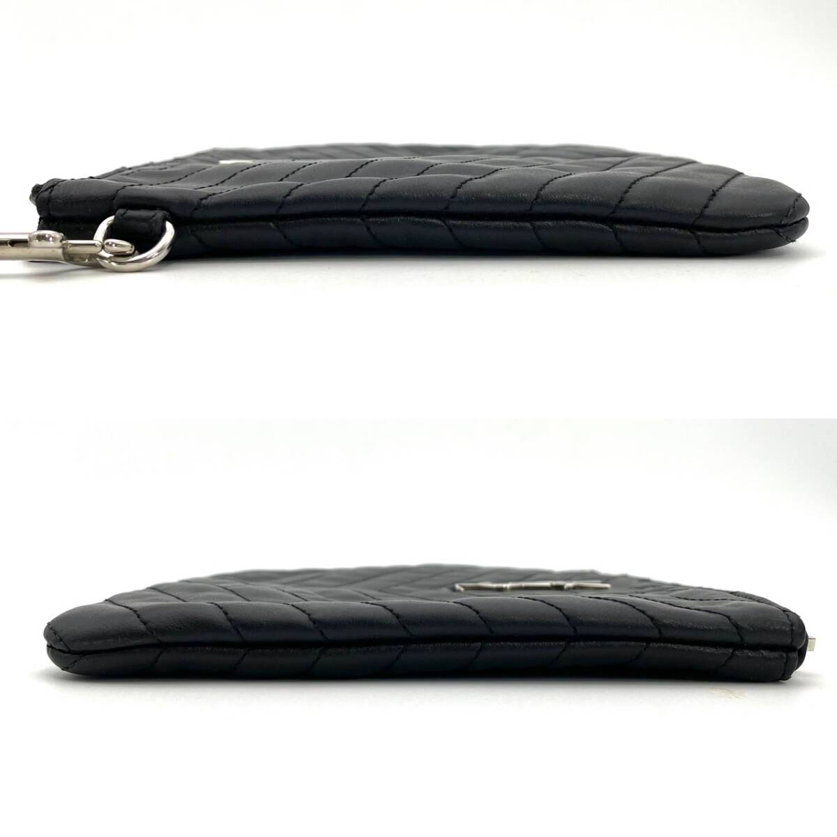 YVES SAINT LAURENT Clutch Bag Black Leather