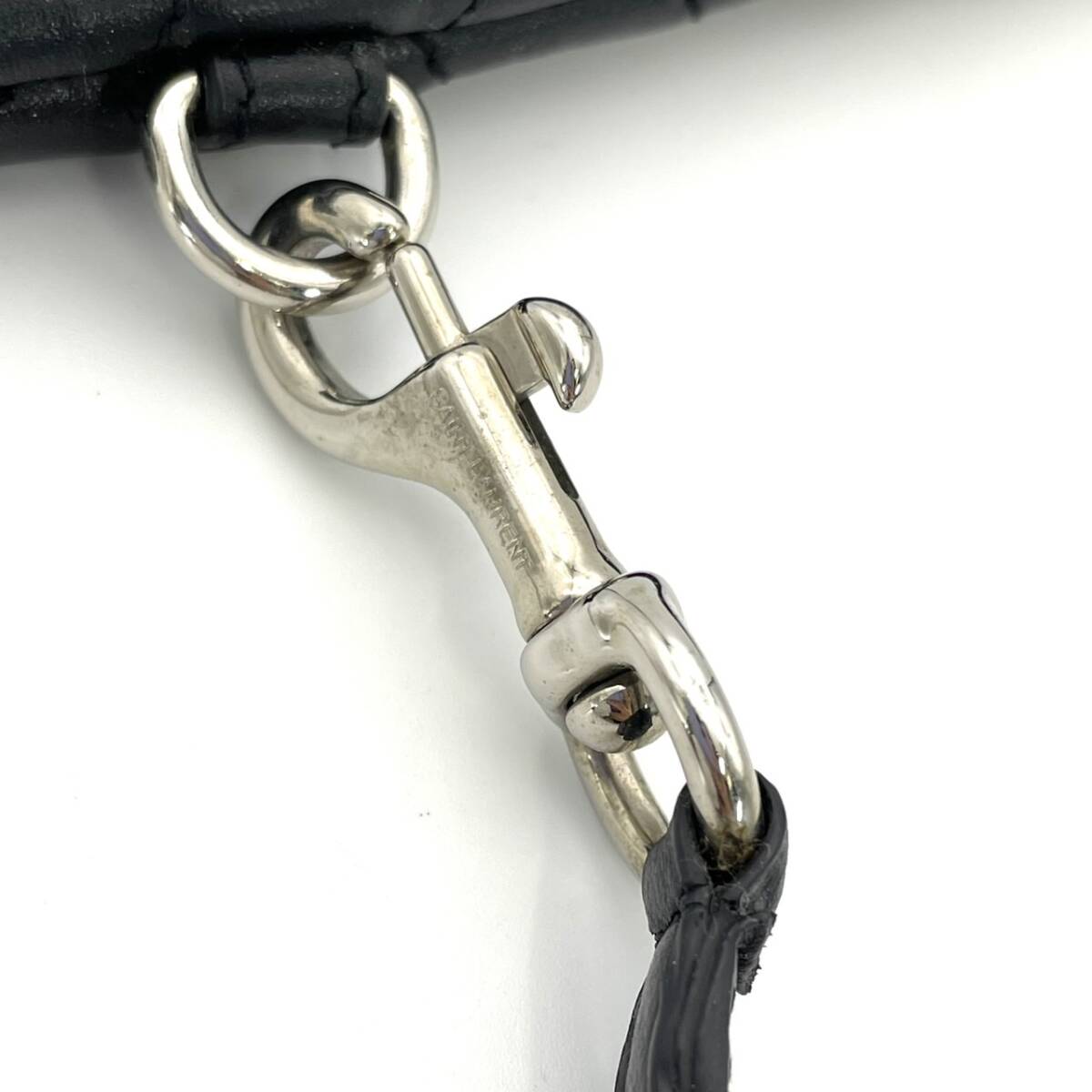 YVES SAINT LAURENT Clutch Bag Black Leather