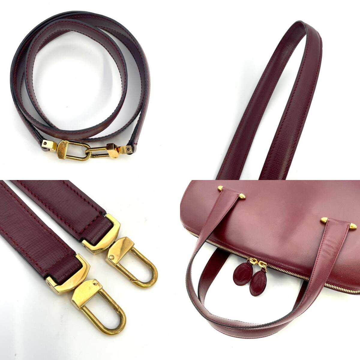 Cartier Mustline Bordeaux Vintage 2 Way Bag