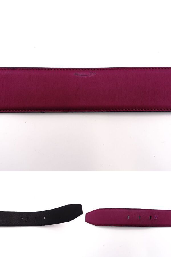 Salvatore Ferragamo Gancini Belt Purple Size 70CM