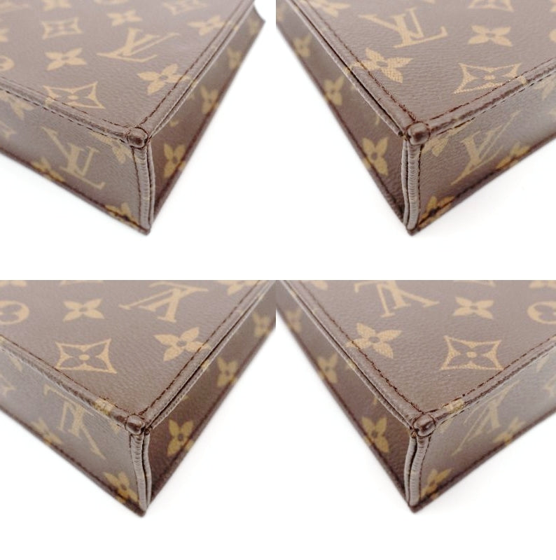 LOUIS VUITTON Petite Sac Plat Shoulder Bag Monogram 2-Way