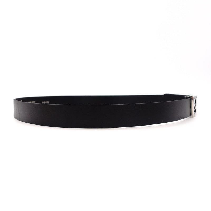 FENDI Mamma Belt Black Leather Size 110CM