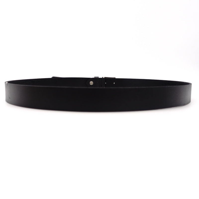 FENDI Mamma Belt Black Leather Size 110CM