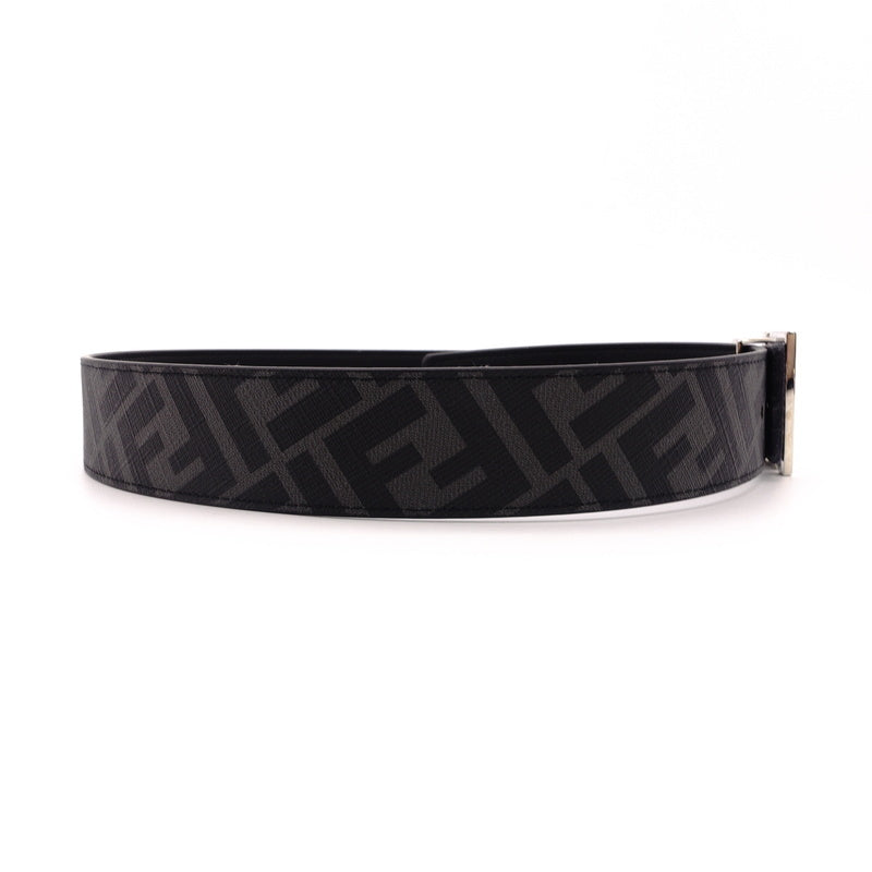 FENDI Zucca Belt Gray Black PVC